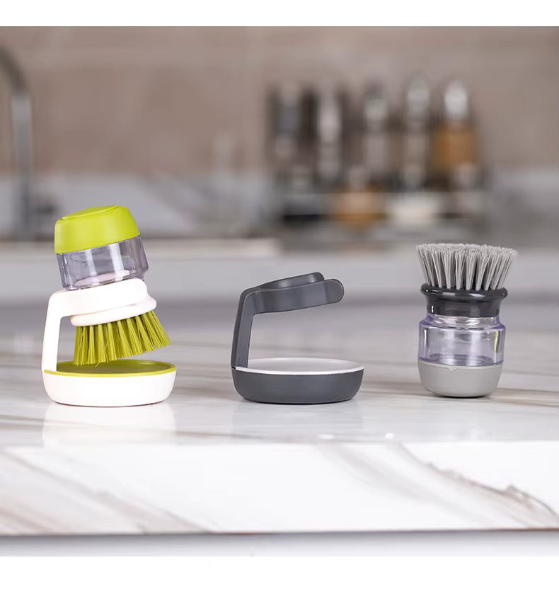 Jalenza Soap Dispensing Dish Brush with Storage Stand