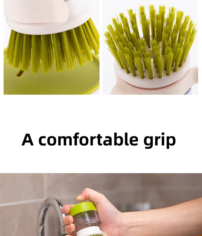 Jalenza Soap Dispensing Dish Brush with Storage Stand