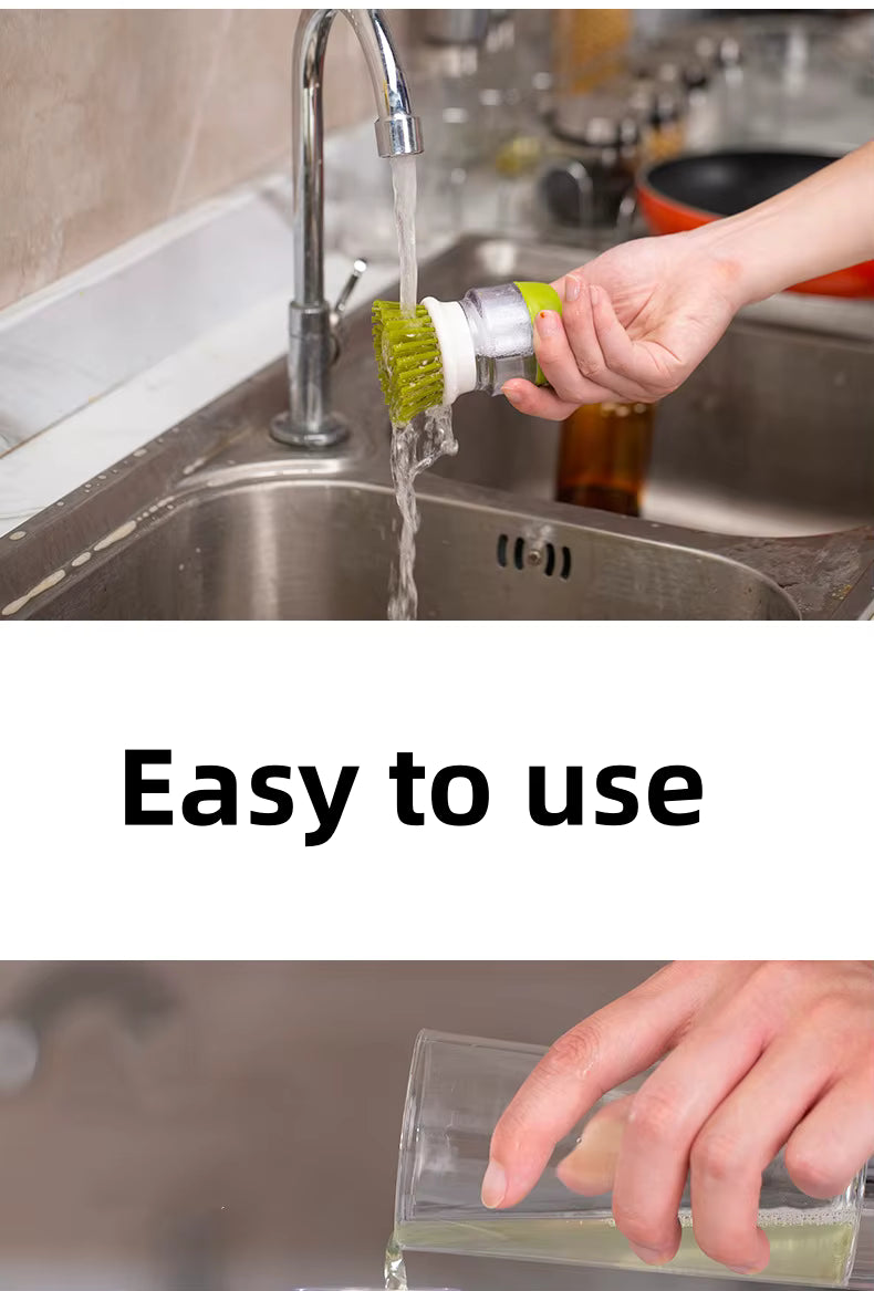 Jalenza Soap Dispensing Dish Brush with Storage Stand