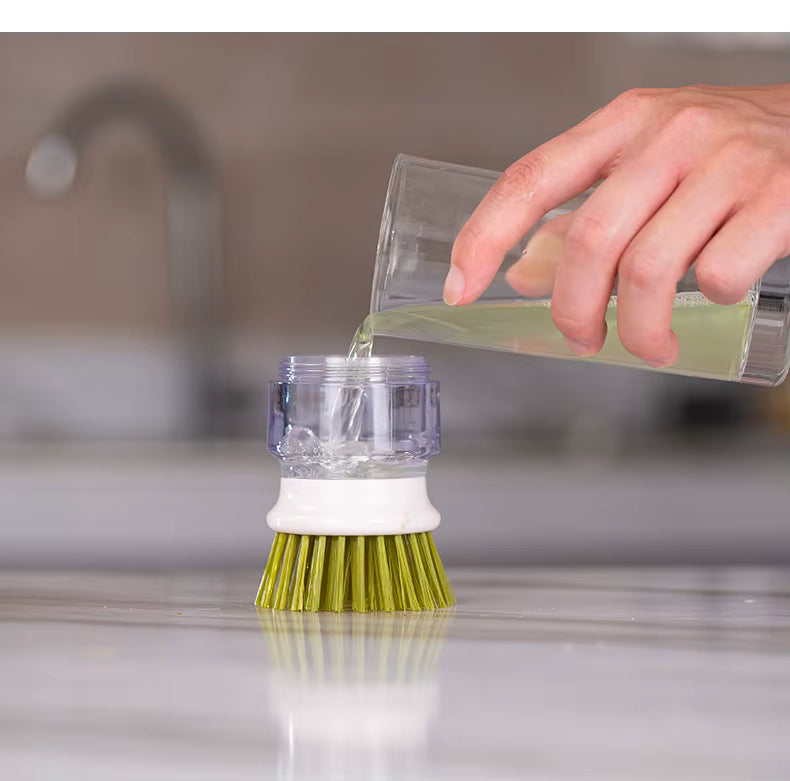 Jalenza Soap Dispensing Dish Brush with Storage Stand